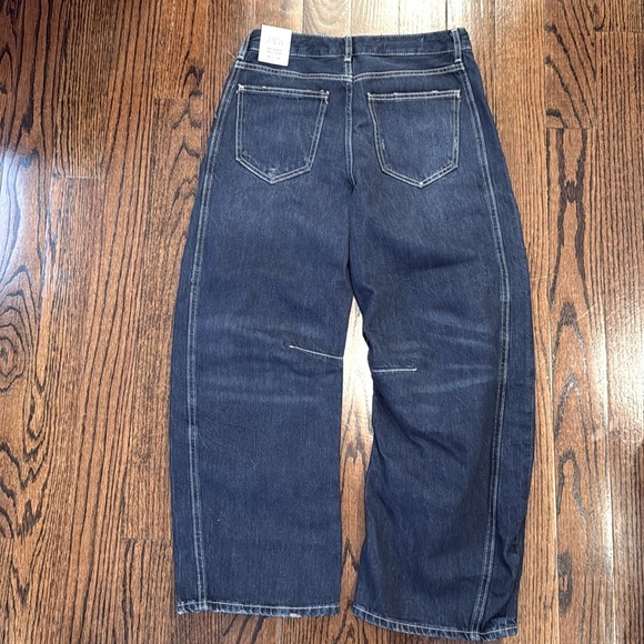 NWT Zara Relaxed Mid-Rise Balloon TRF Jeans 27 US 4 - Picture 16 of 16